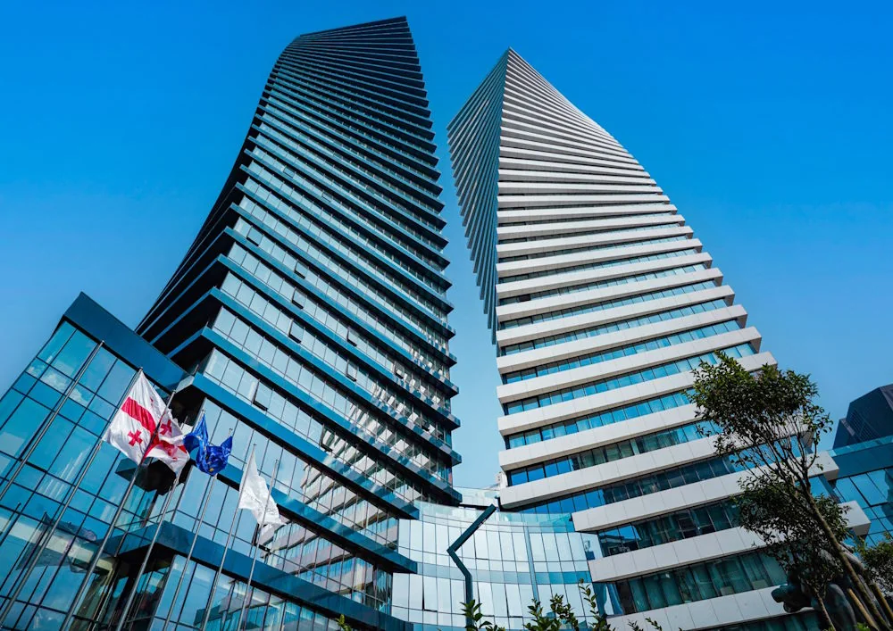 Modern buildings in Georgia